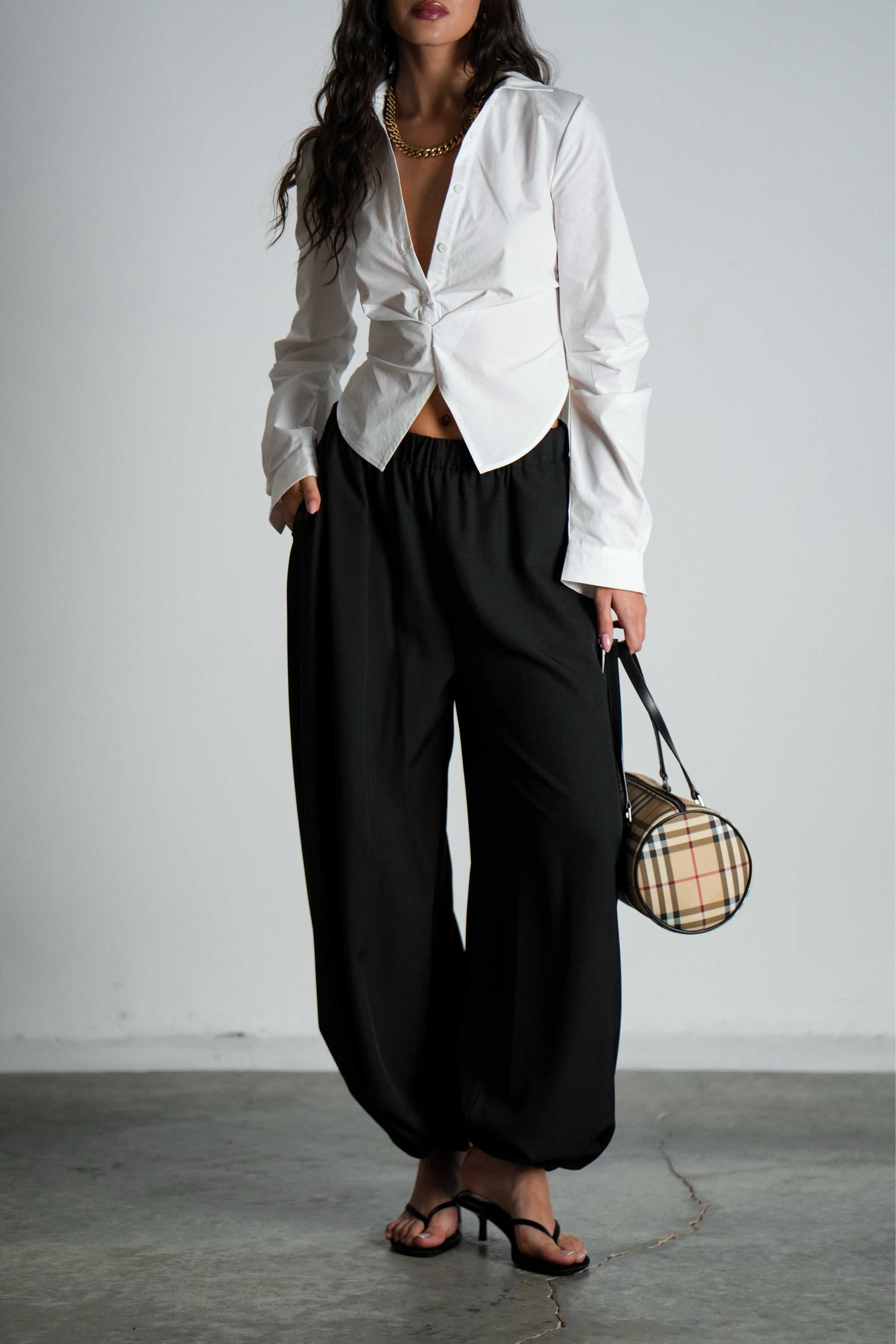 חולצת סאנסה-לבן