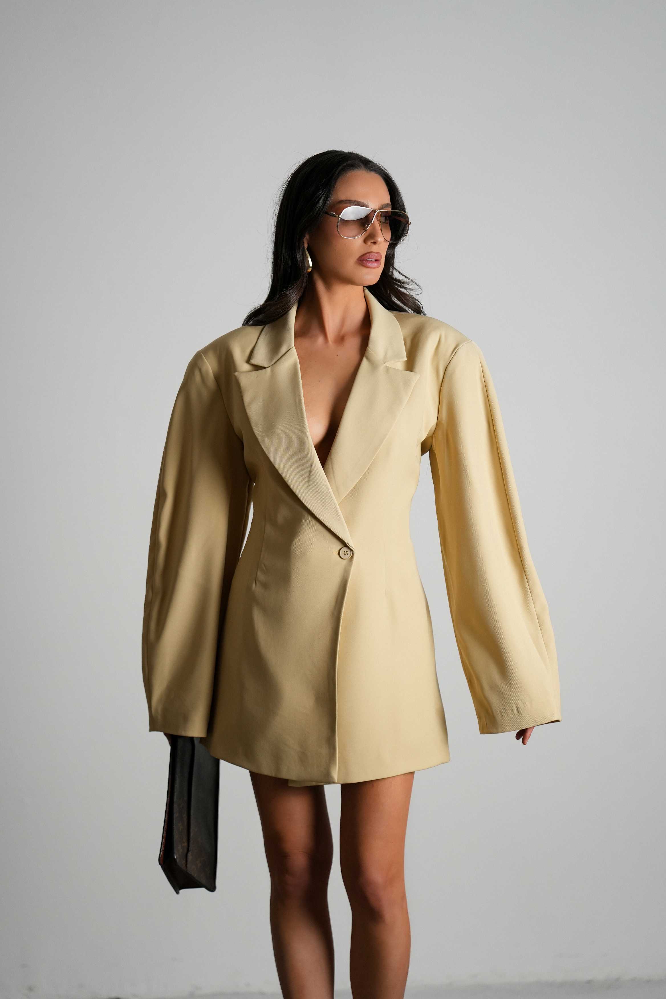 שמלת נייטי-חמאה