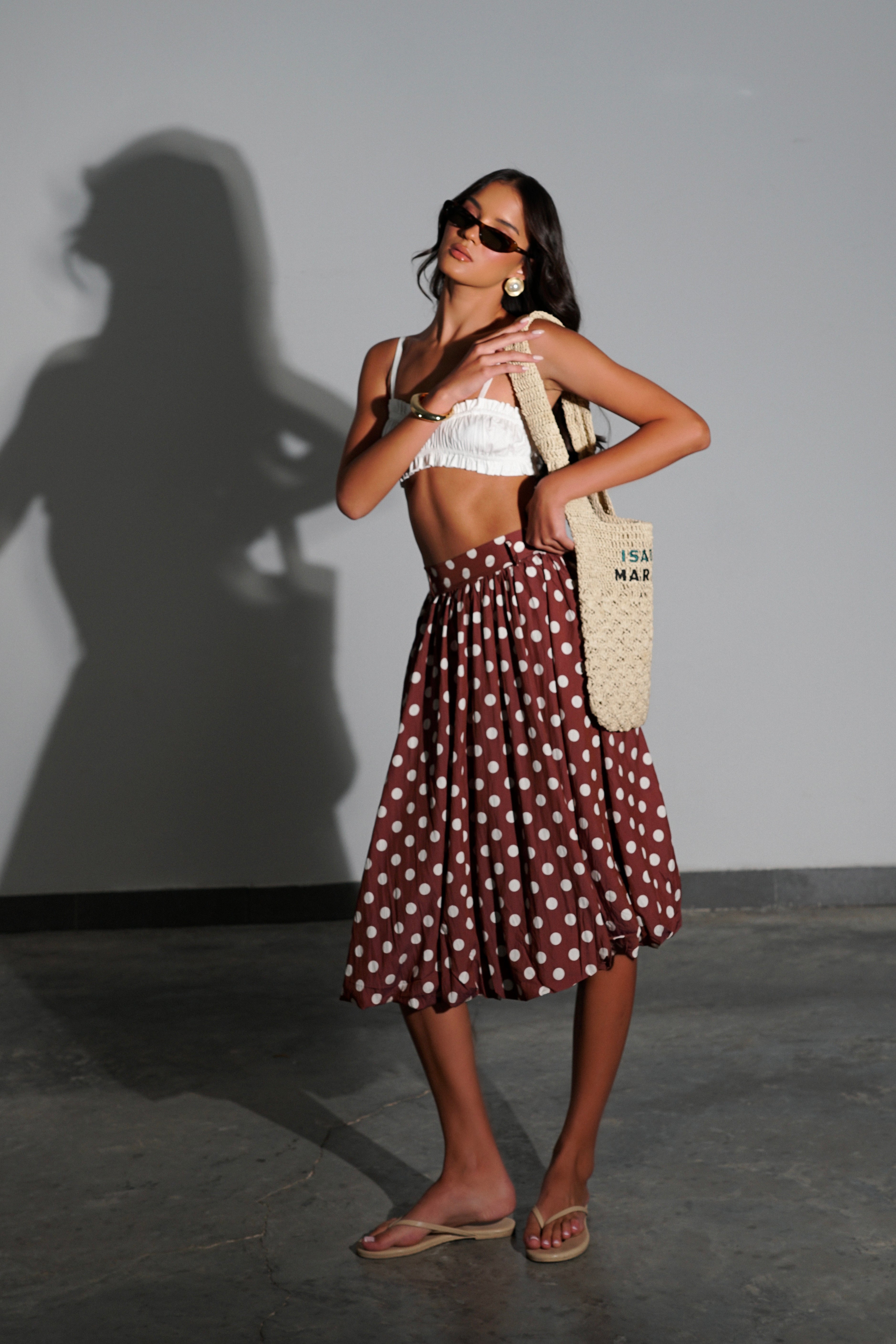 חצאית מארלין-חום