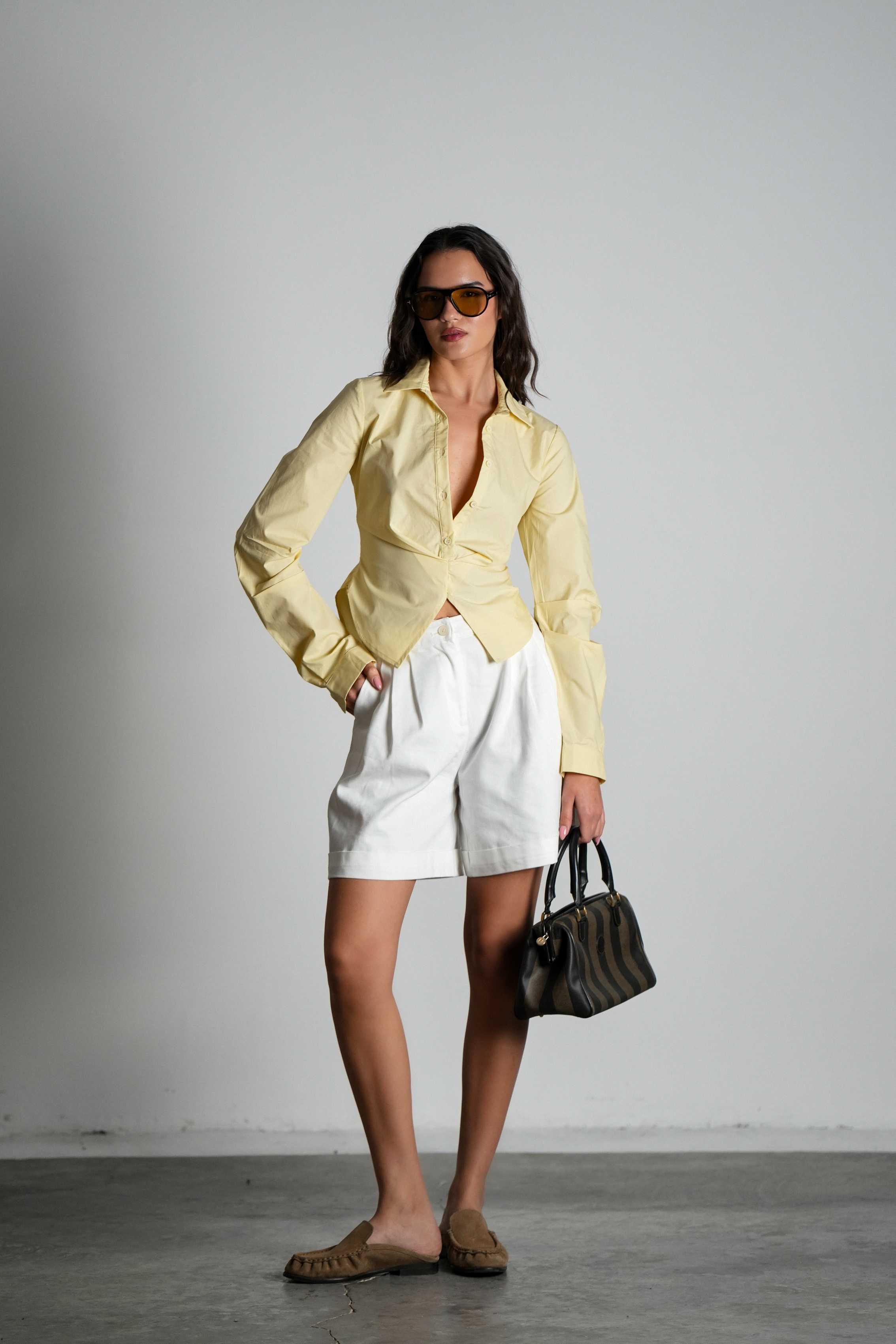 חולצת סאנסה-צהוב