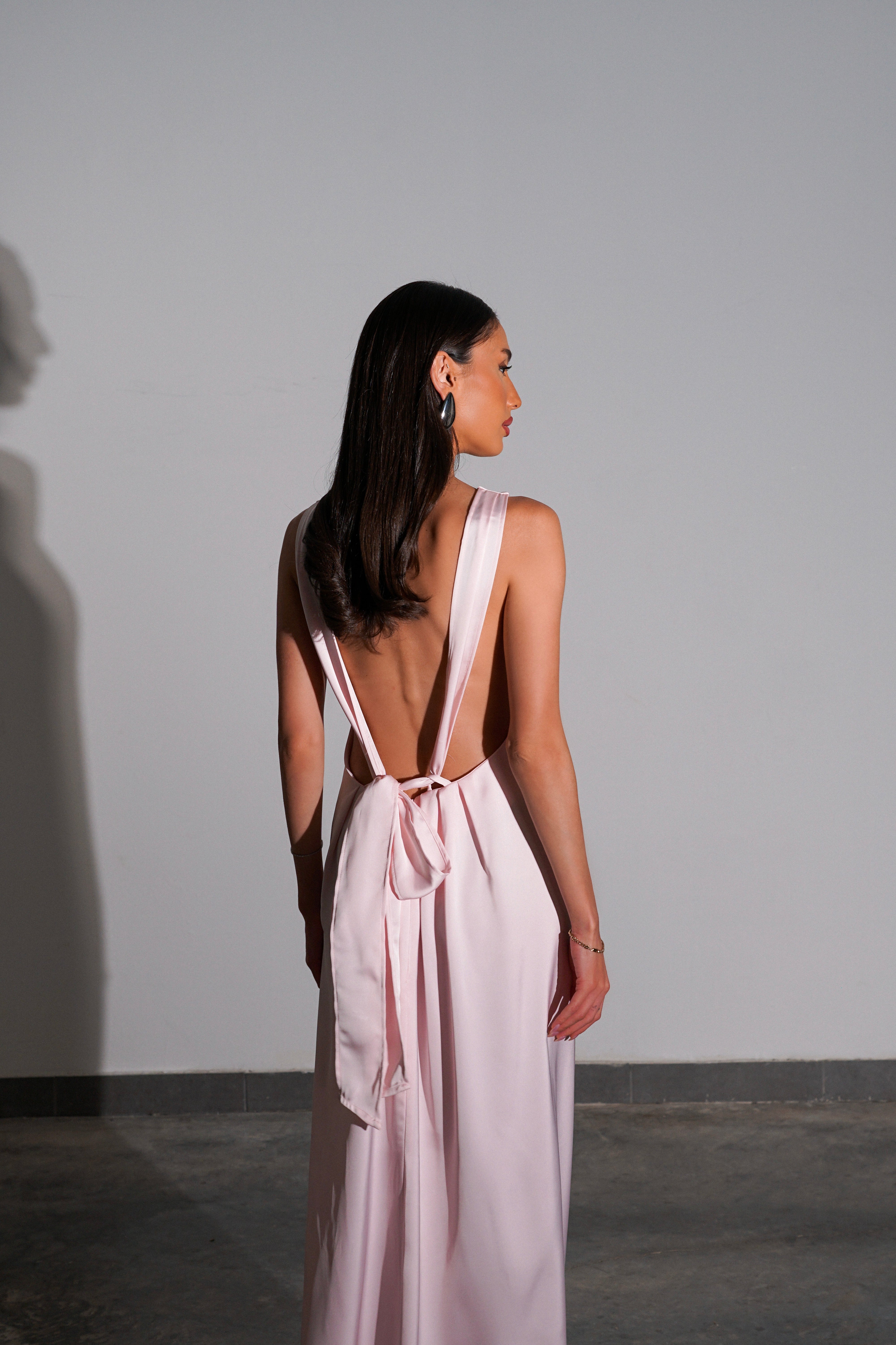 שמלת מקסי ארינה-ורוד