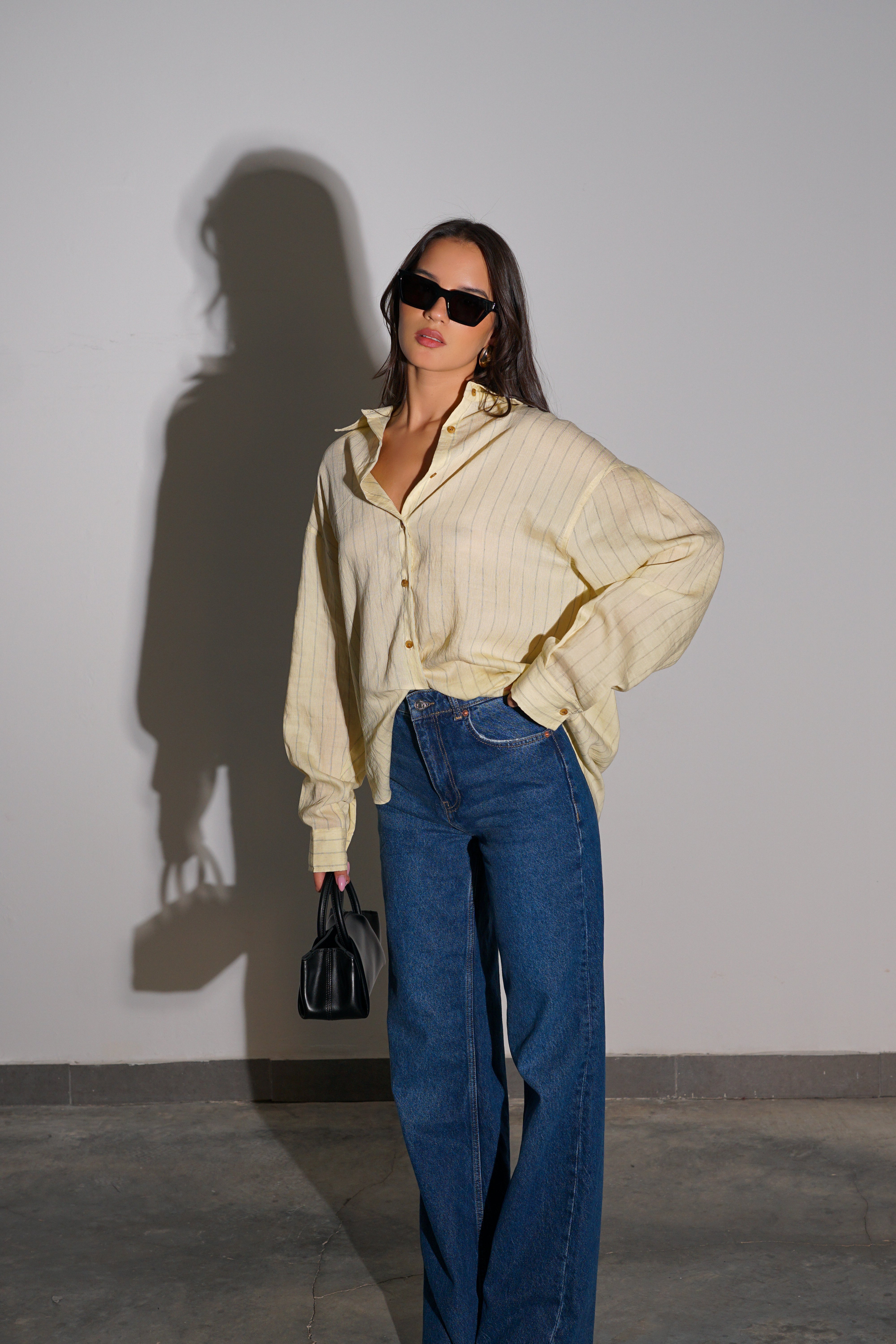 חולצת קאפרי-צהוב