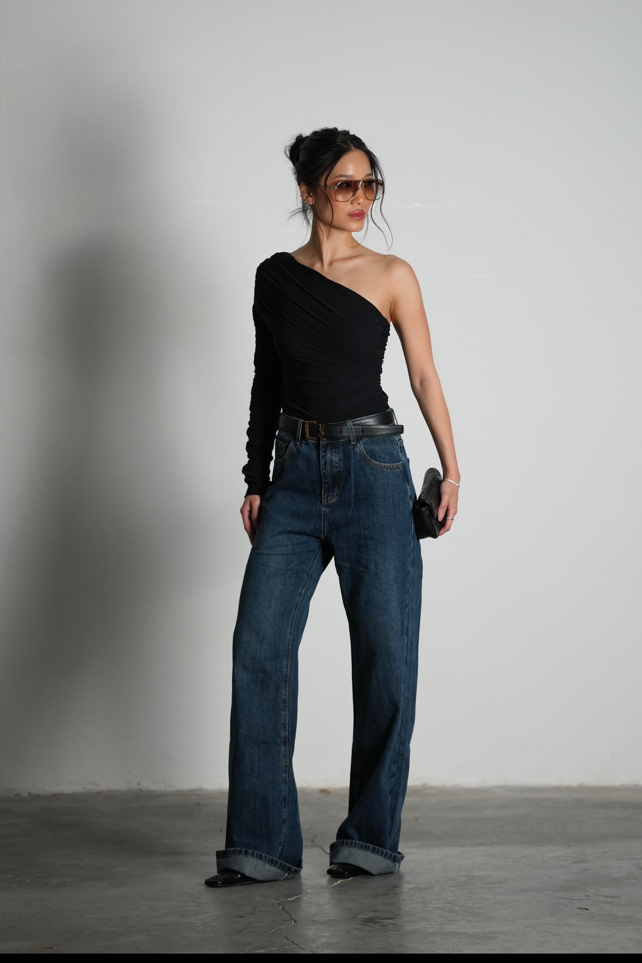 חולצת סינטי-שחור