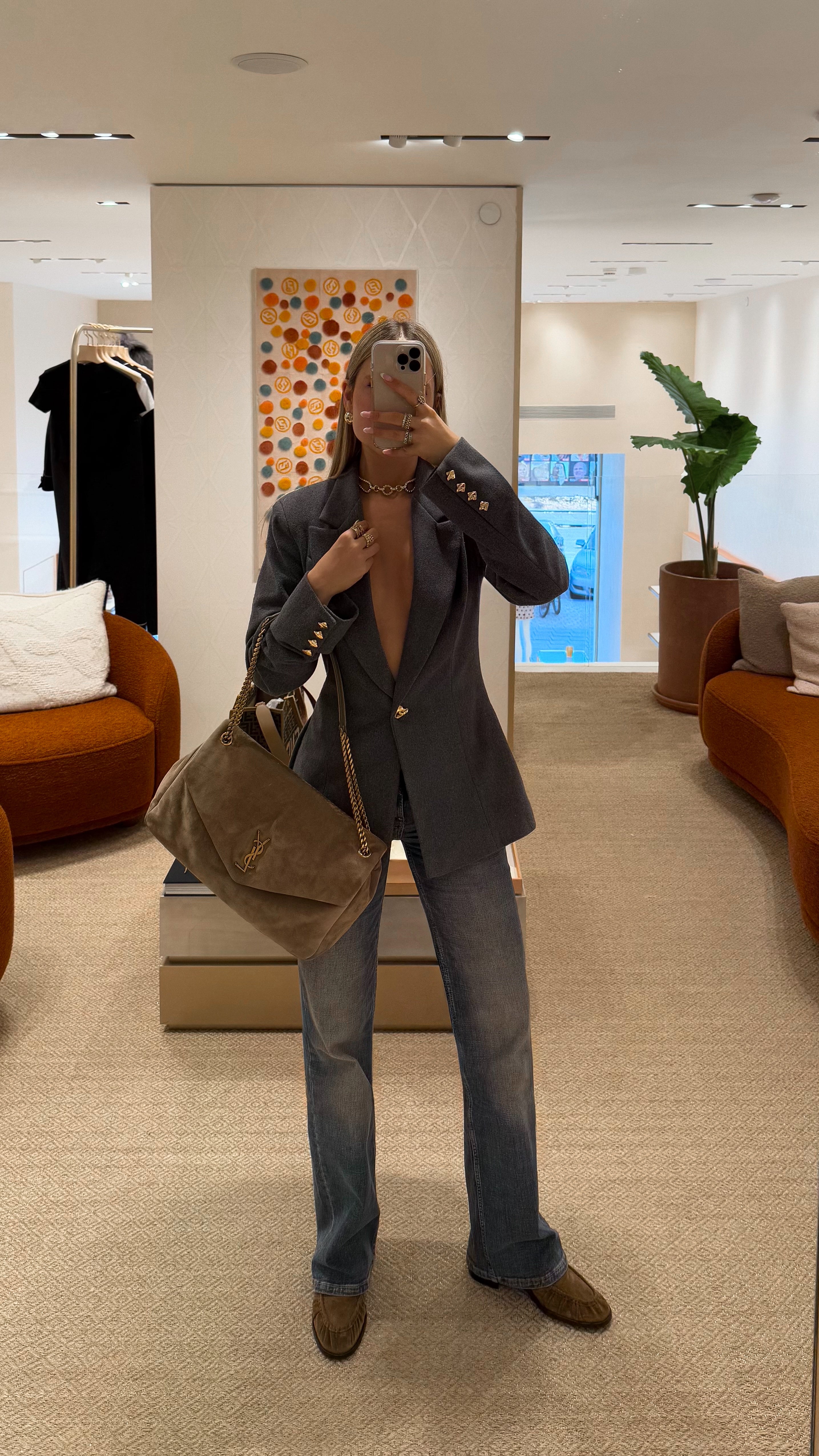 ג'קט סבין-אפור