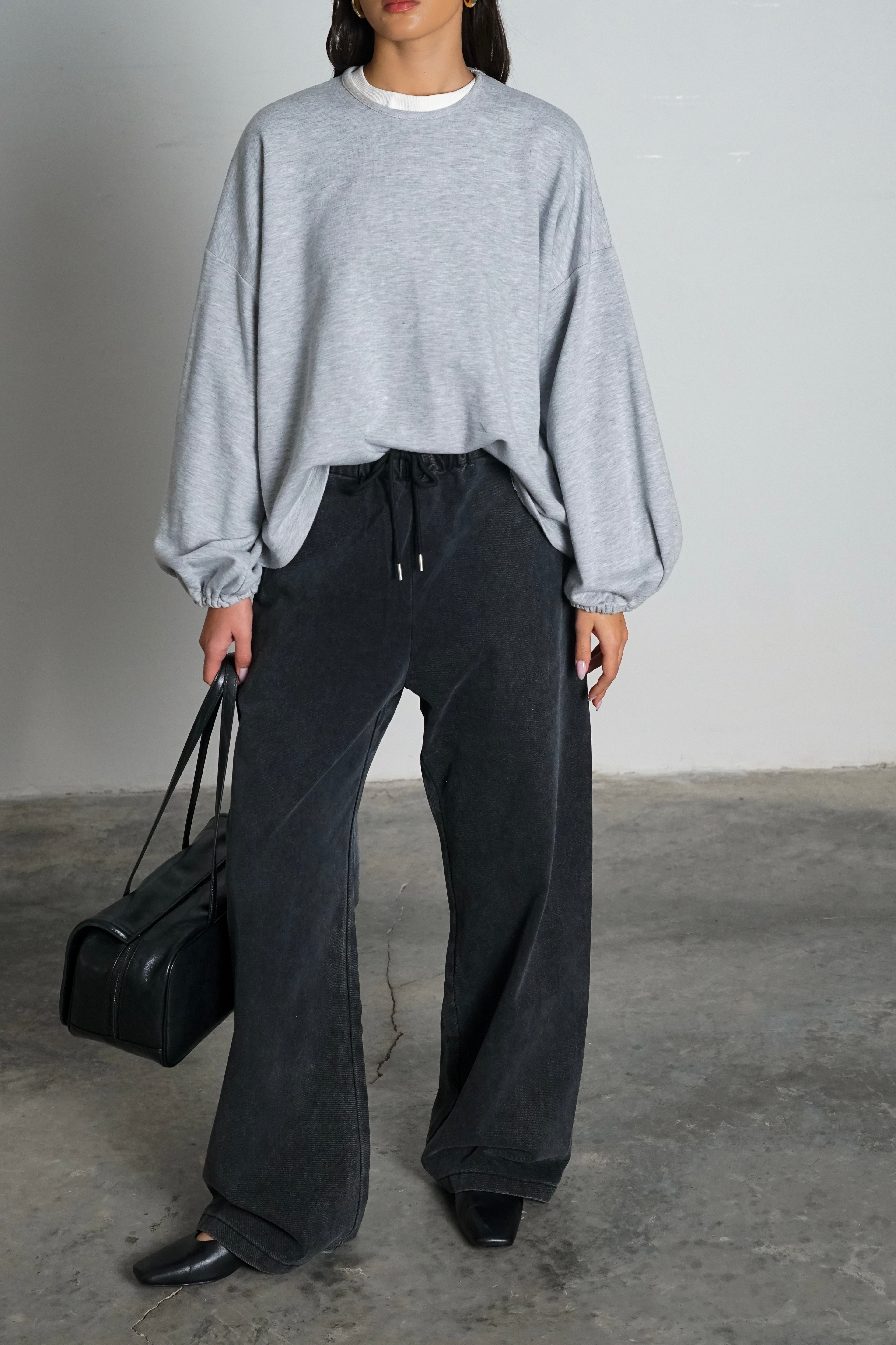 חולצת מייבי-אפור