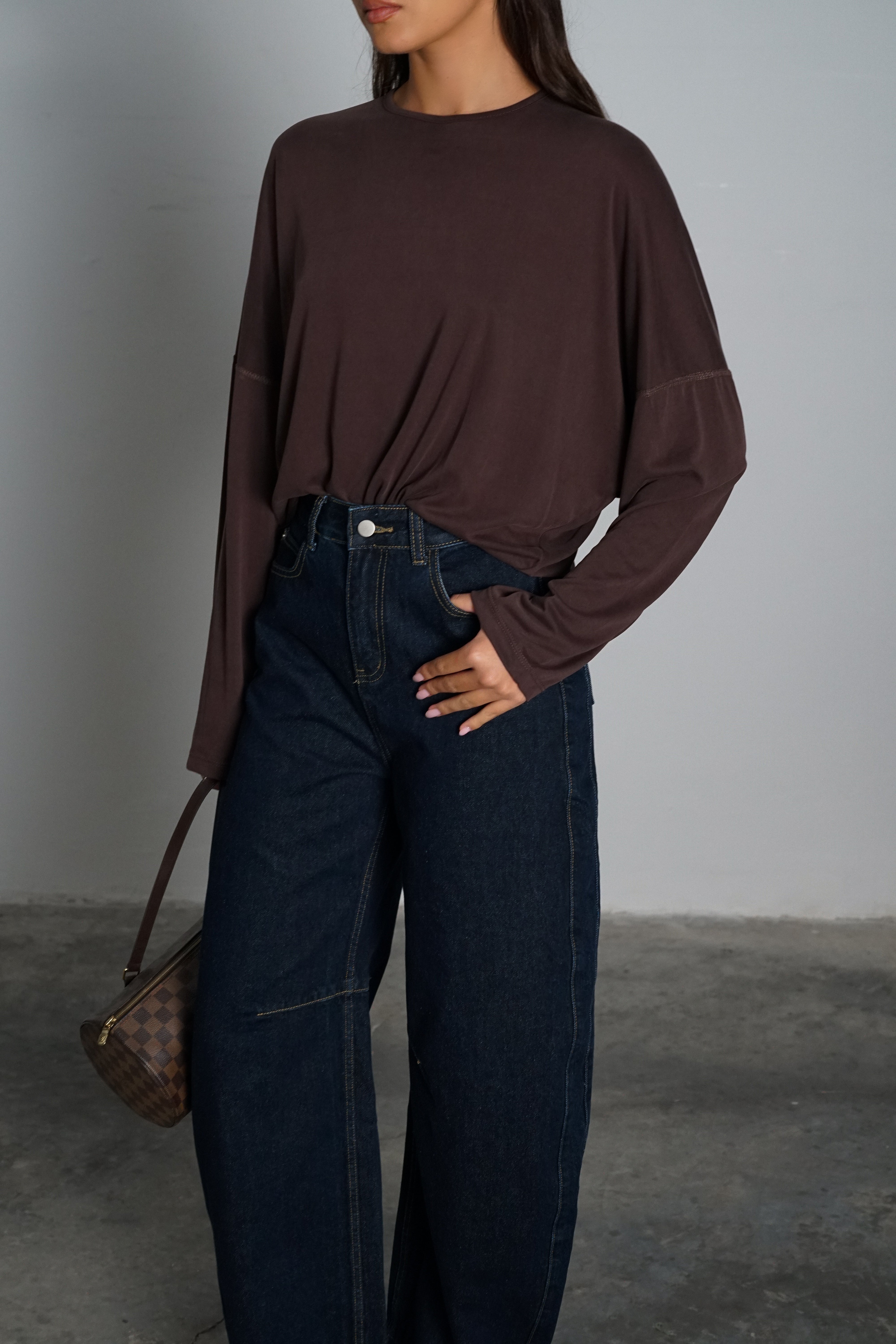 חולצת קריקט-חום