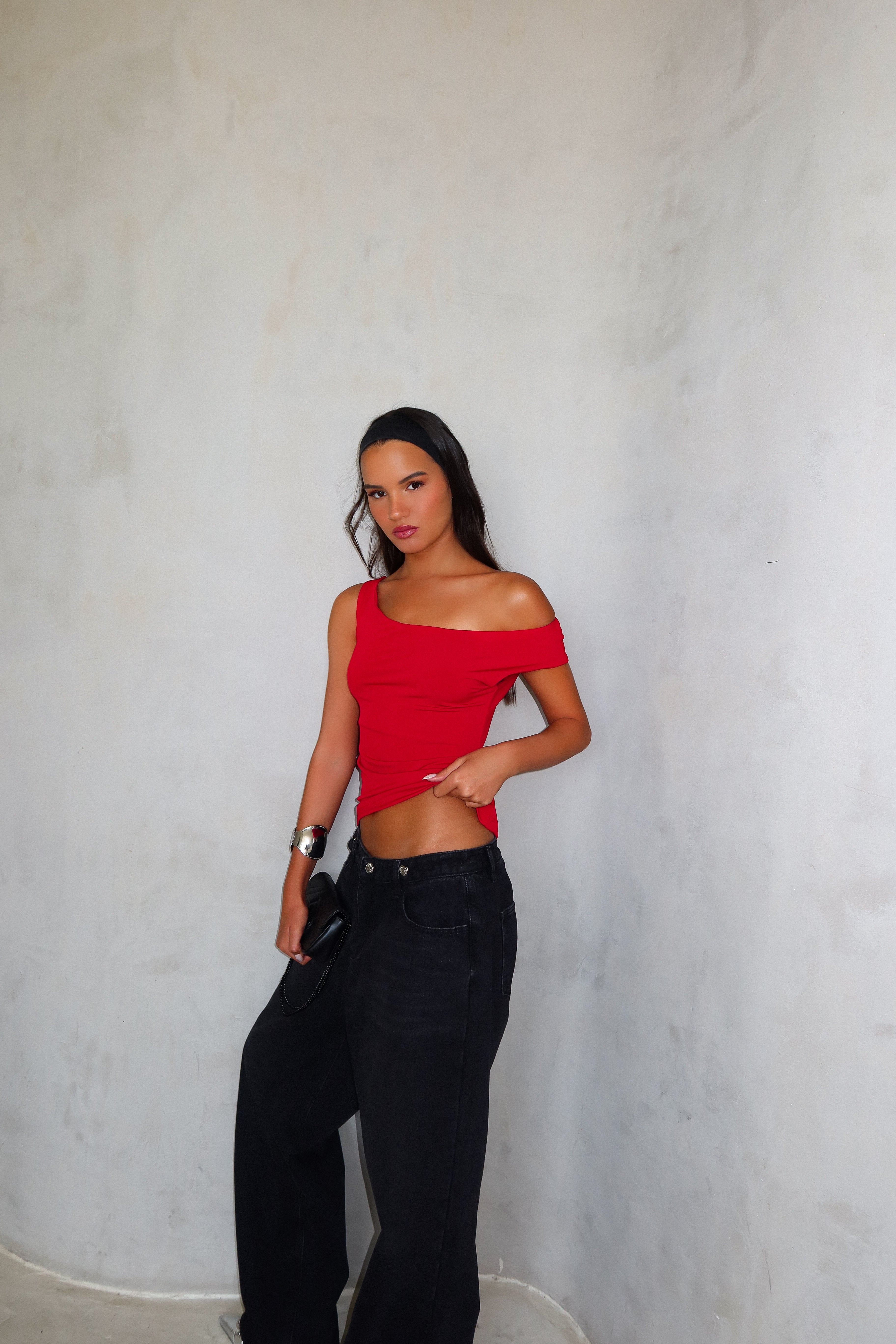 חולצת אנגייל - אדום