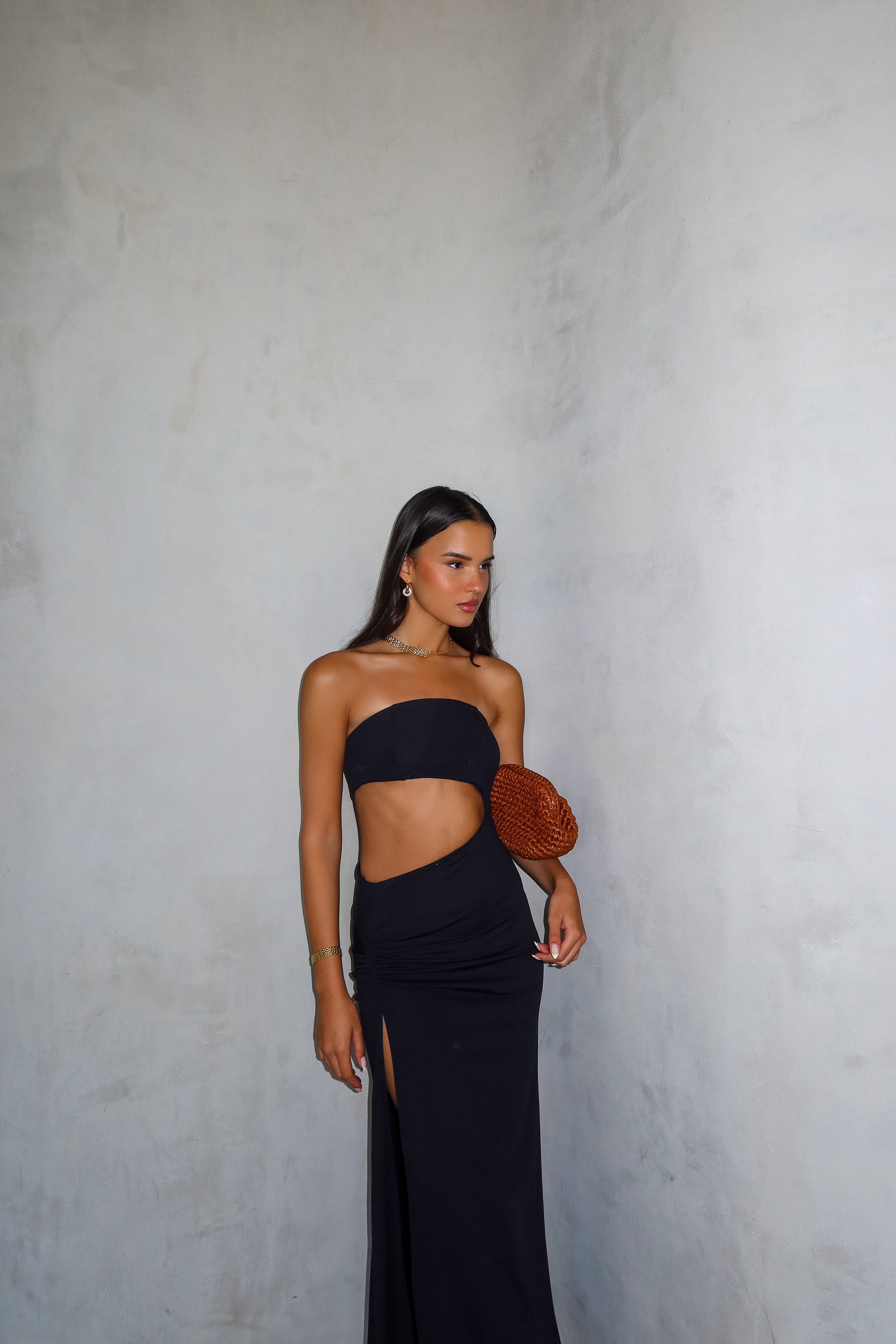 שמלת פאשה - שחור