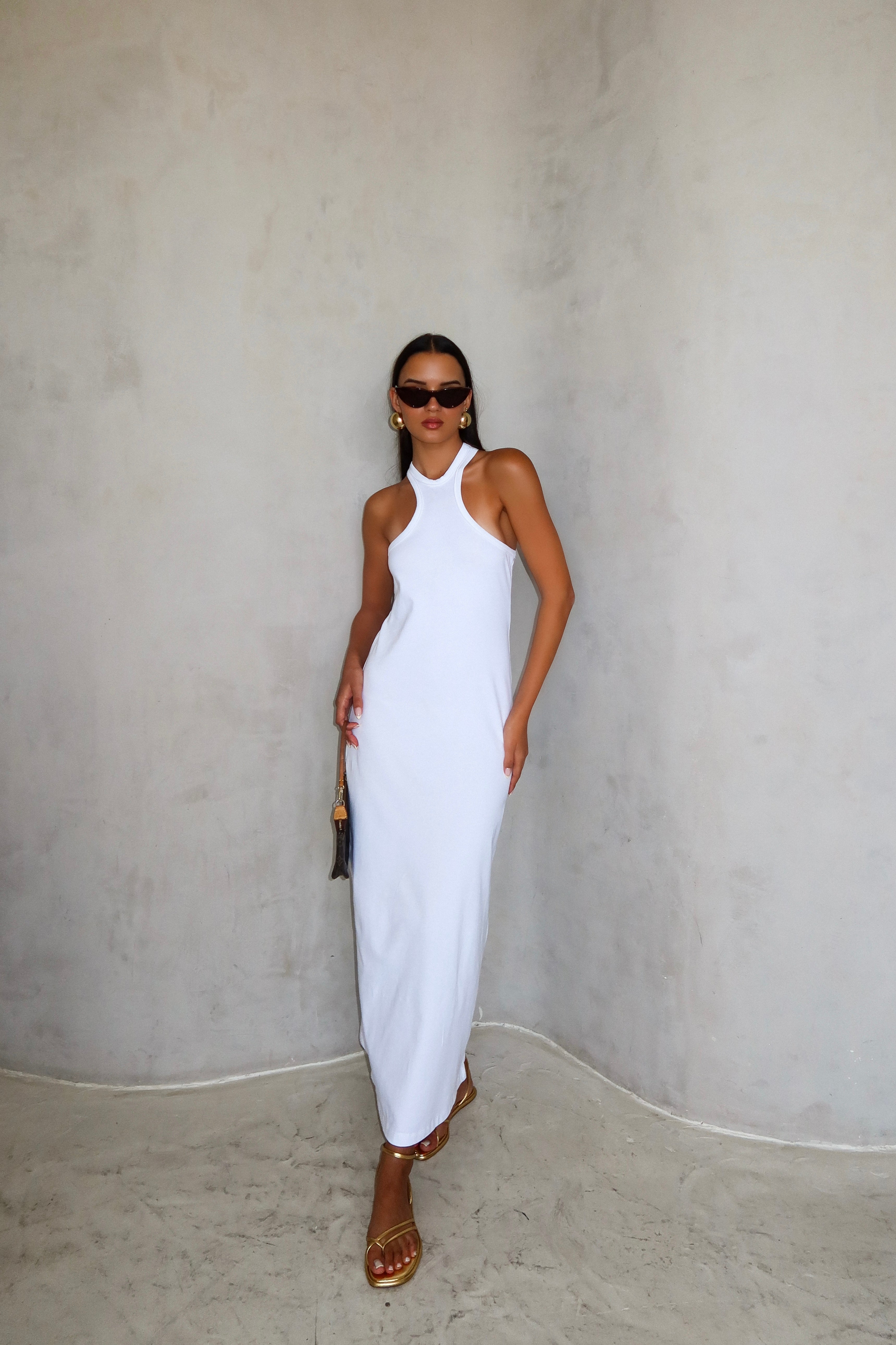 שמלת נינה - לבן