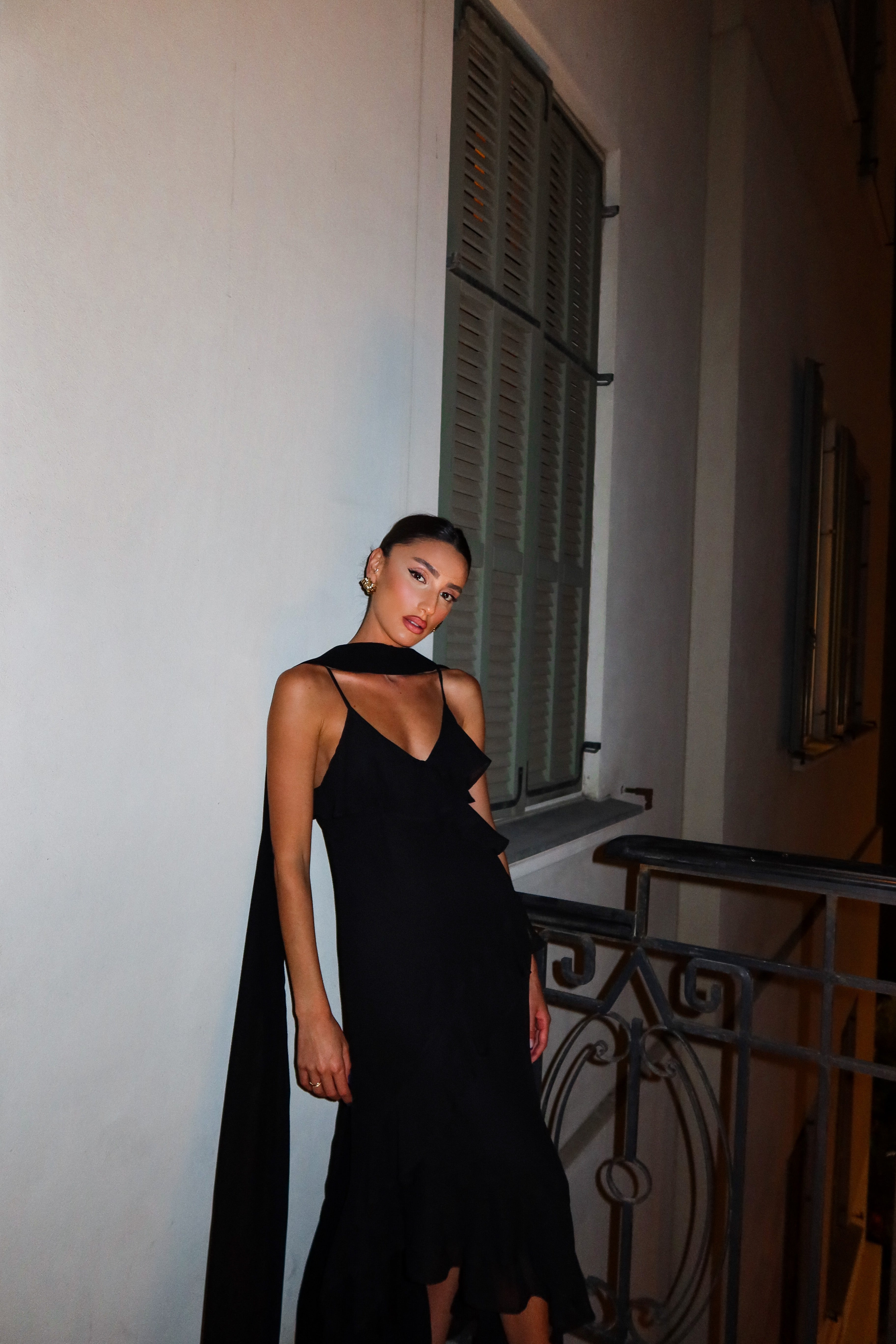 שמלת פלאם-שחור