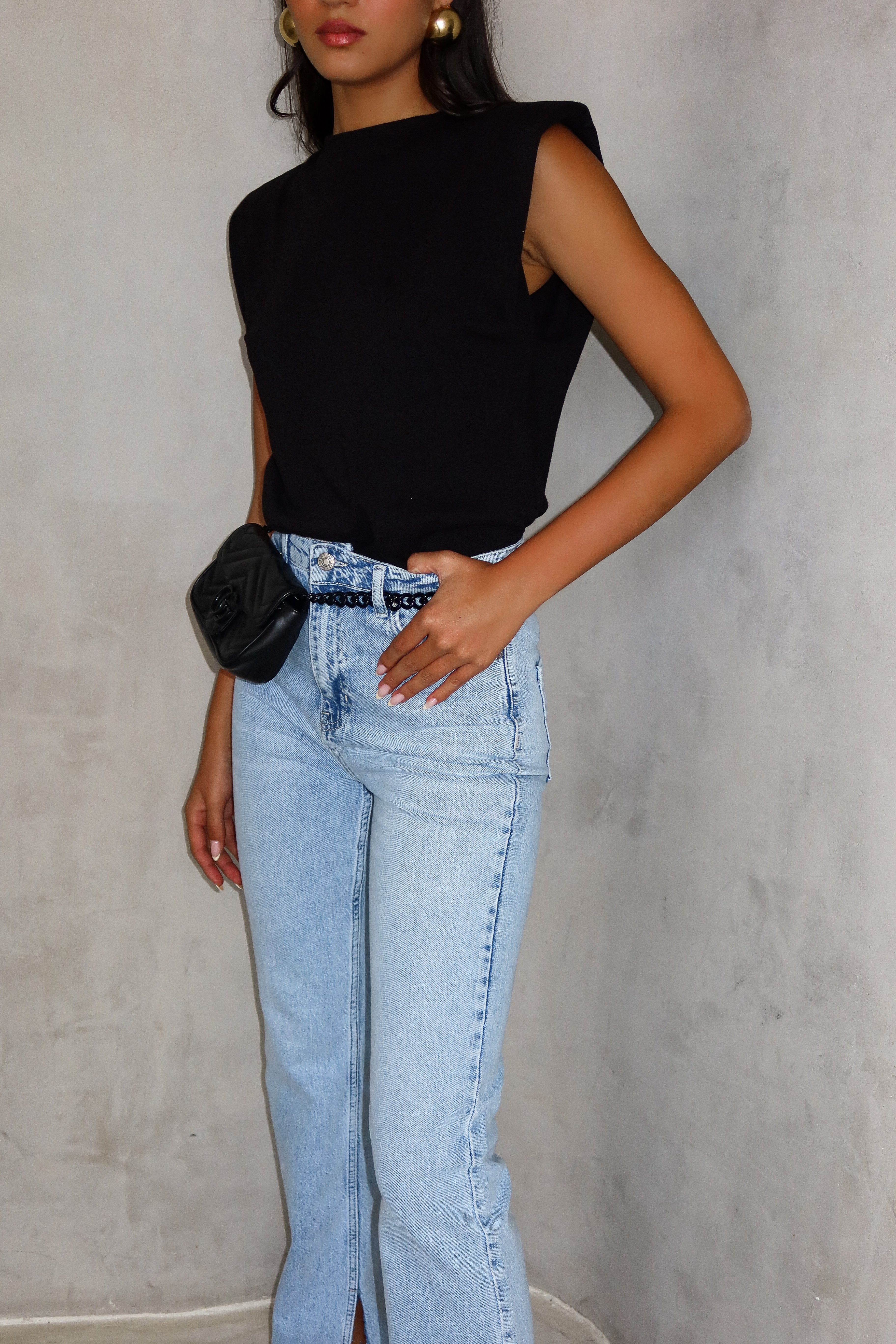 חולצת יולנדה - שחור