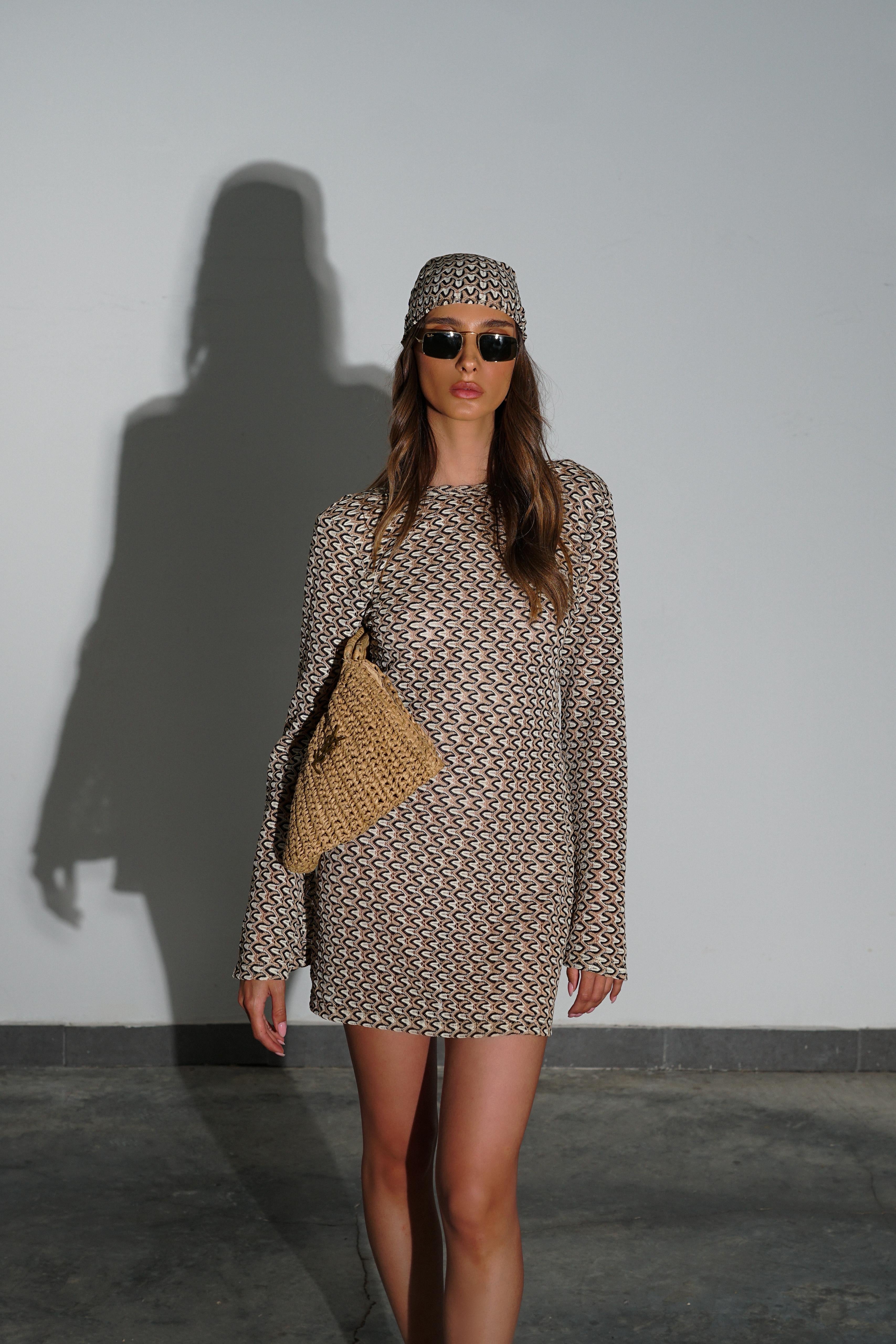 שמלת סנדרין-חום